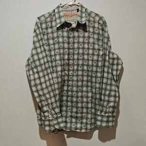 Shirt Button Down Long Sleev 100% Cotton